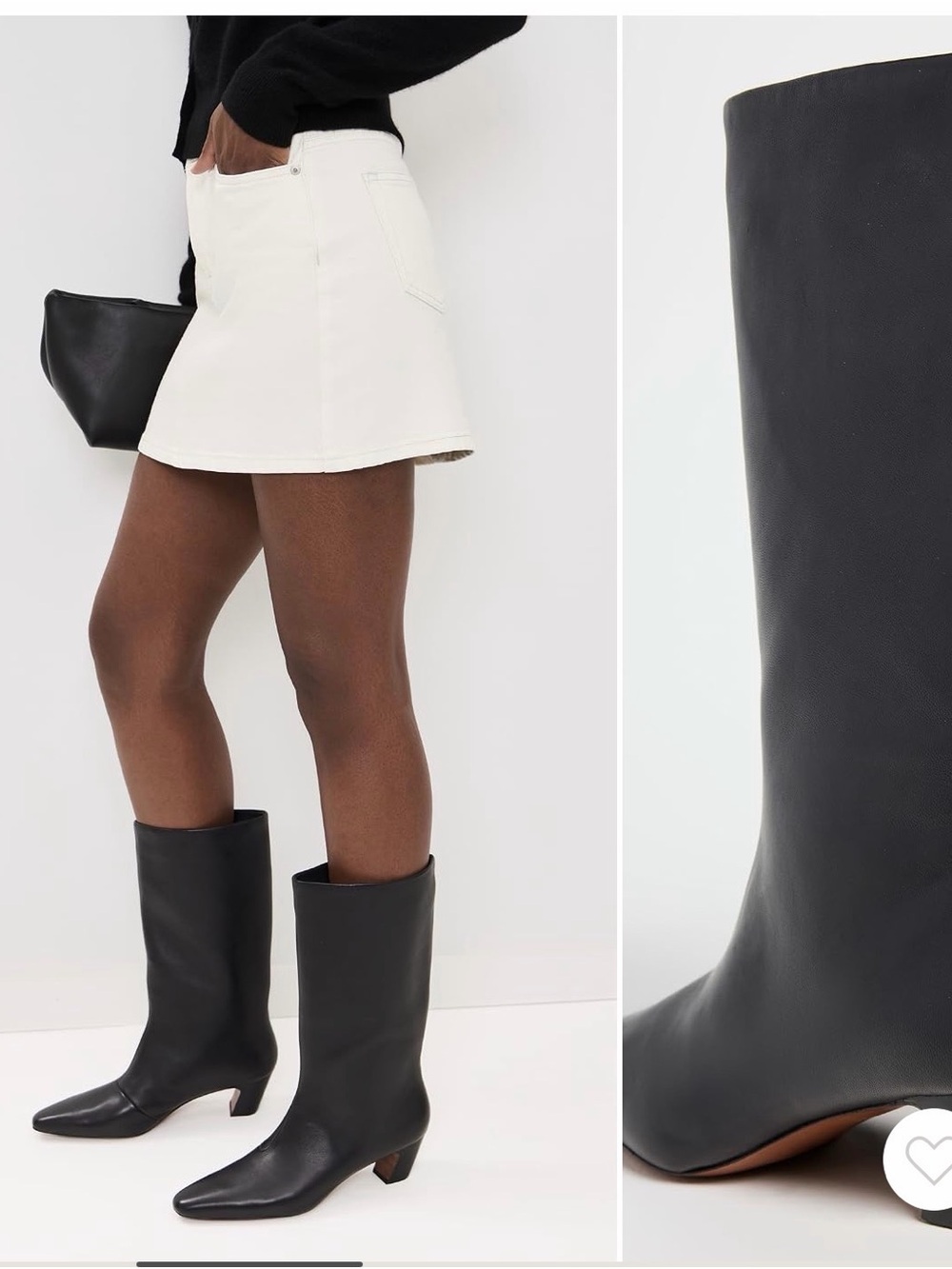 Loeffler Randall Cleo Kicked Heel Calf Boots